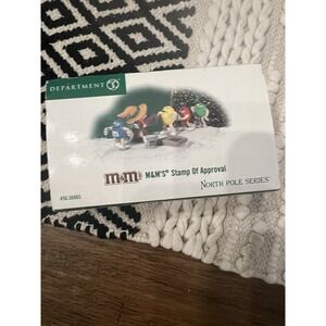 Dept. 56 2004 North Pole Series M&M's Stamp Of Approval #56.56865‎